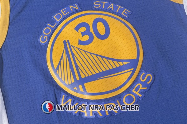 Nike Maillot Golden State Warriors Curry 30 2017-18 Bleu